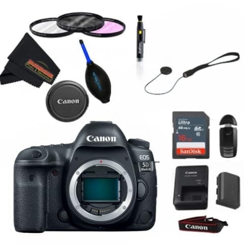 Canon EOS 5D Mark IV Réflex Digital Full Frame (Solo Cuerpo) (con Kit de Accesorios Básicos Sunshine) 1483C002-cr