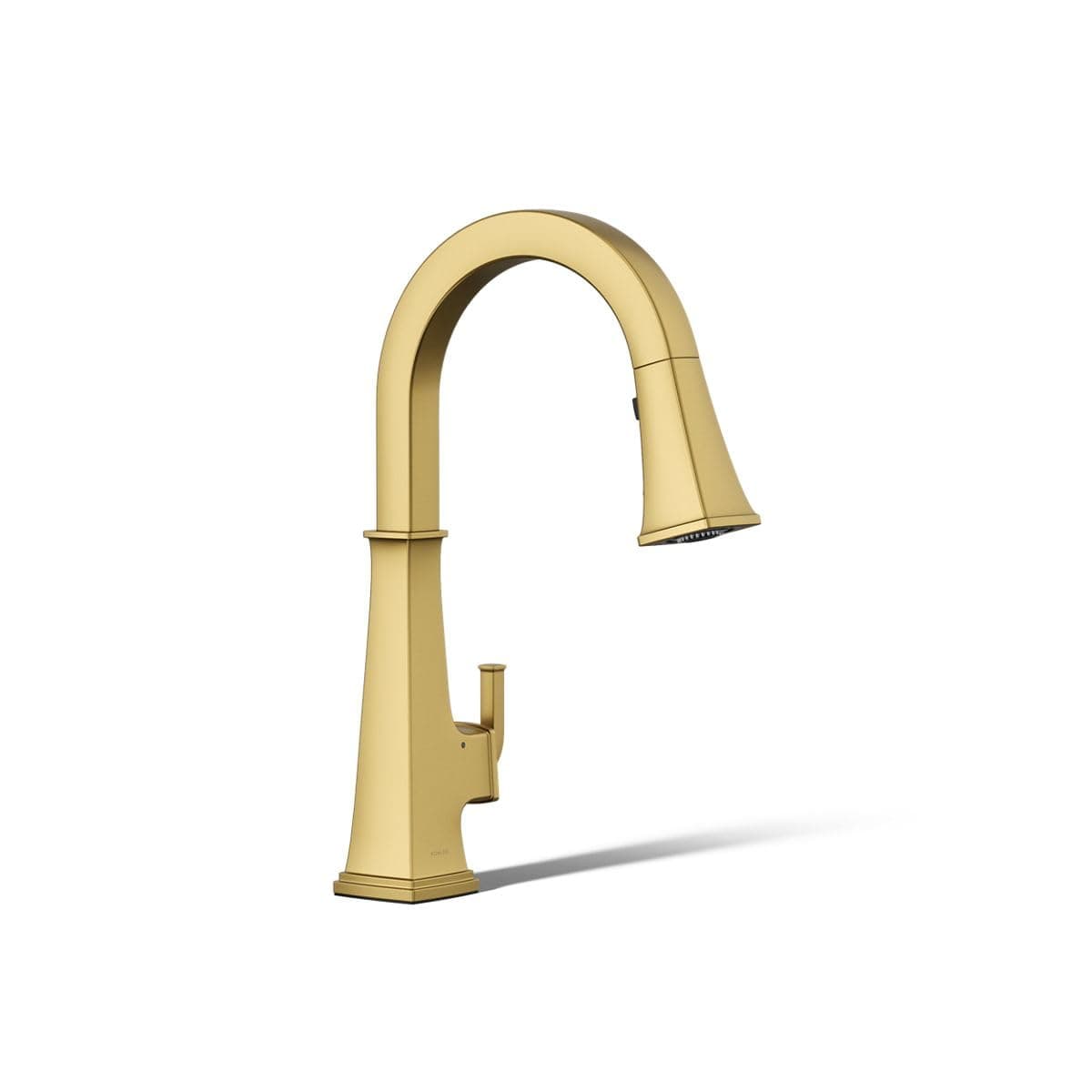 Grifo de cocina Kohler Riff 23832-2MB táctil sin contacto con rociador extraíble, Vibrant Brushed Moderne Brass