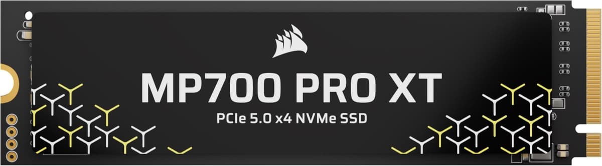 Corsair MP700 PRO XT 4TB PCIe 5.0 NVMe M.2 SSD - Hasta 14,900 MB/s, Velocidad Gen5, Compatible con DirectStorage para PCs de juego - Negro CSSD-F40GBMP700PXNH