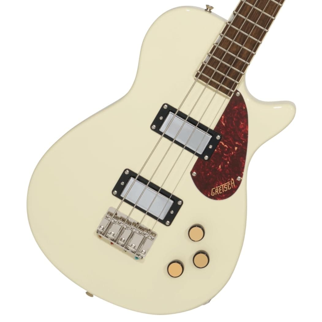 Gretsch Streamliner Jet Club Bajo Eléctrico Single-cut - Blanco Vintage SLJETCLBBASSVWT