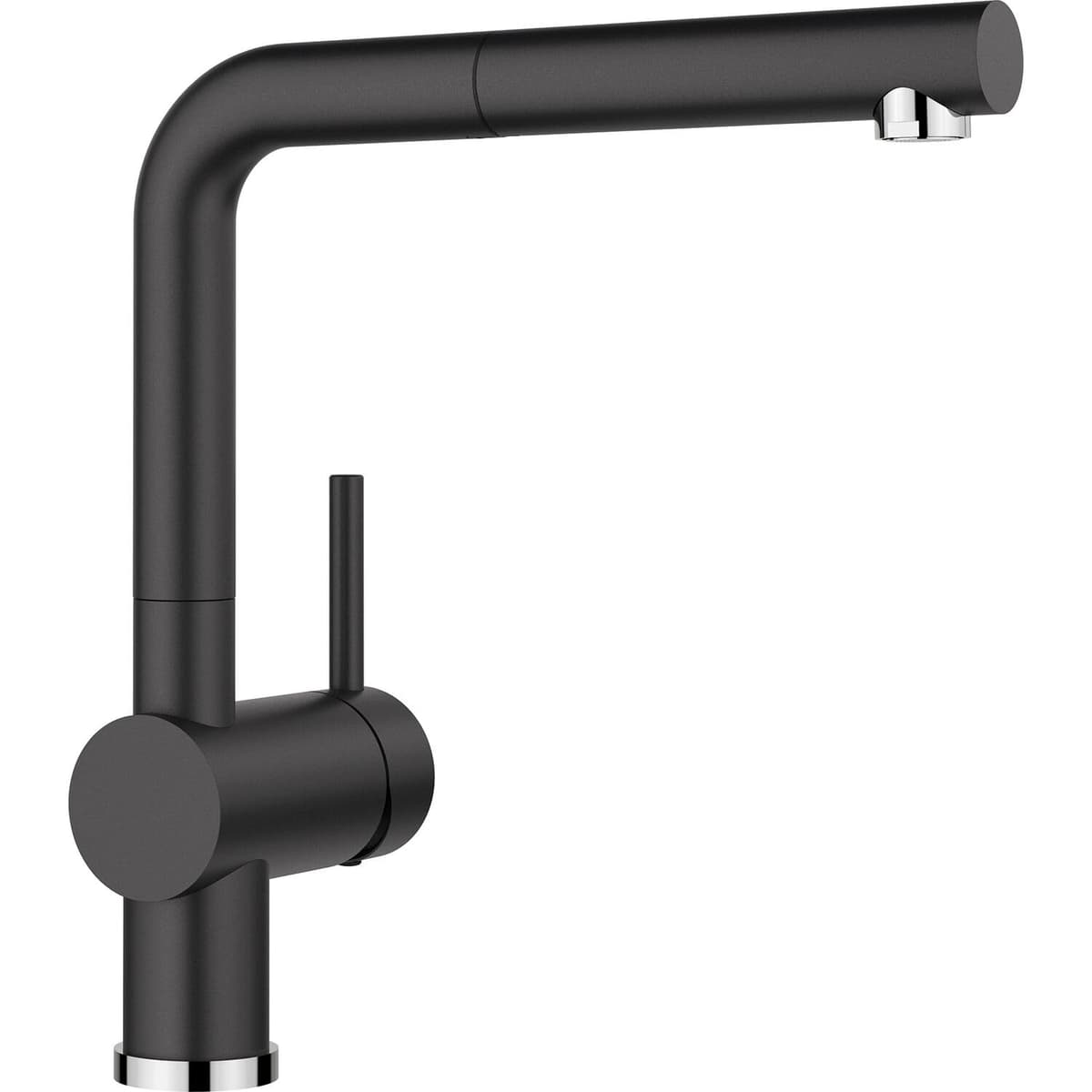 BLANCO Linus-S grifo de cocina con caño extraíble, Silgranite negro, alta presión (526148)