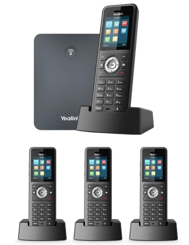 Yealink W79P Bundle (W70B + W59R) + 3 Handsets W59R W79P+1XW59R