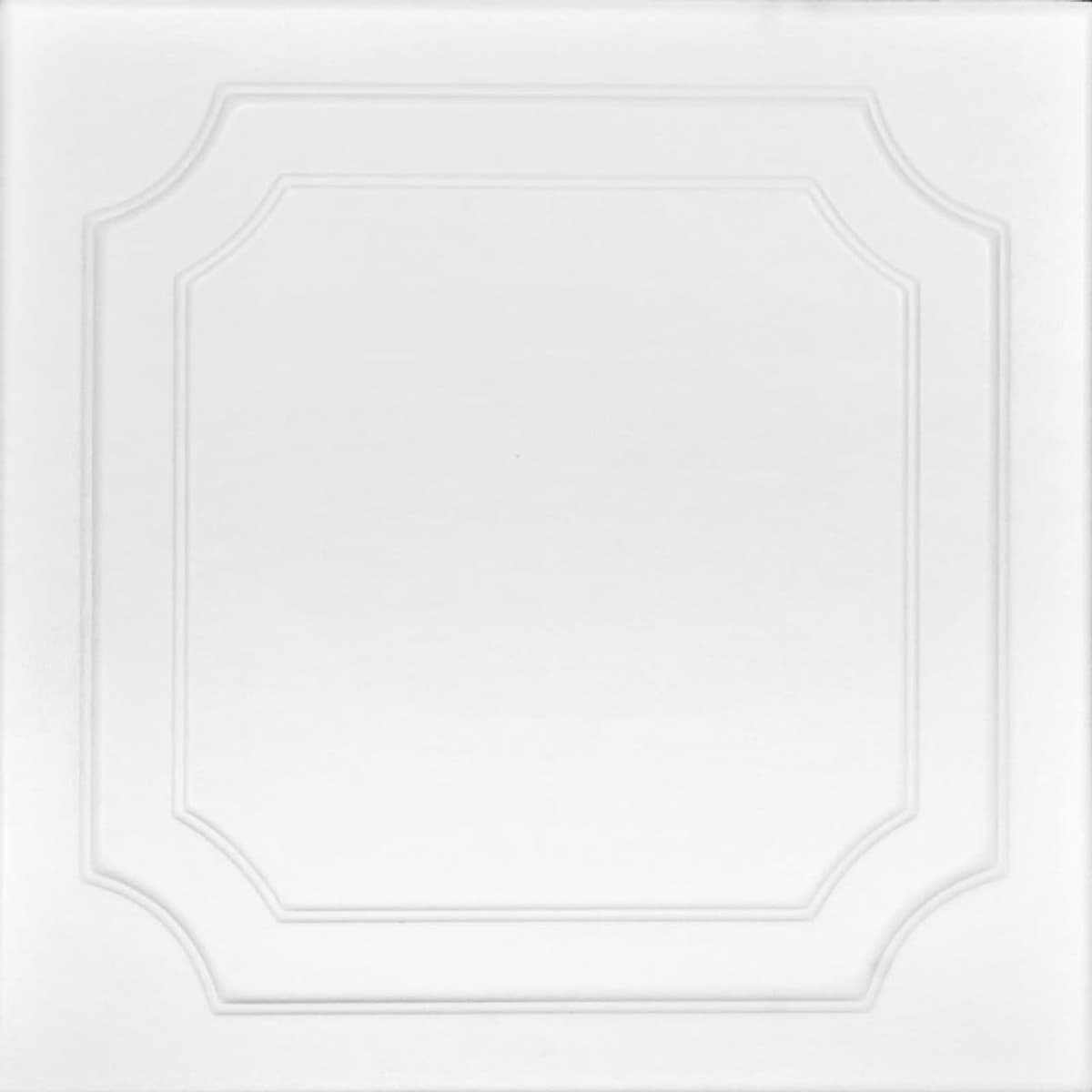 Baldosa de techo espuma À LA MAISON R08 Virginian (384 sq. ft./Case), Pack 144, Ultra Pure White - Satin (Behr) r08upw-144