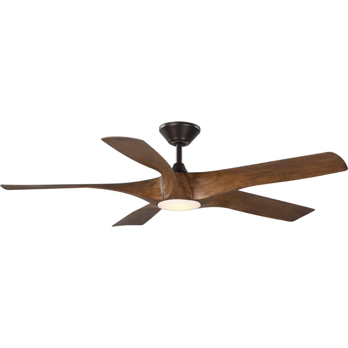 Progress Lighting Vernal Collection Ventilador de techo inteligente 60" 5 aspas Woodgrain con LED WiFi P250059-179-30
