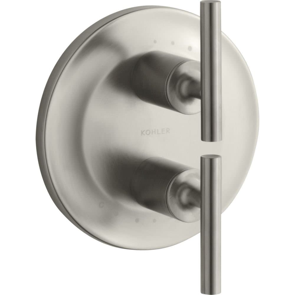 Kohler Purist T14489-4-BN, trim para válvula termostática apilada