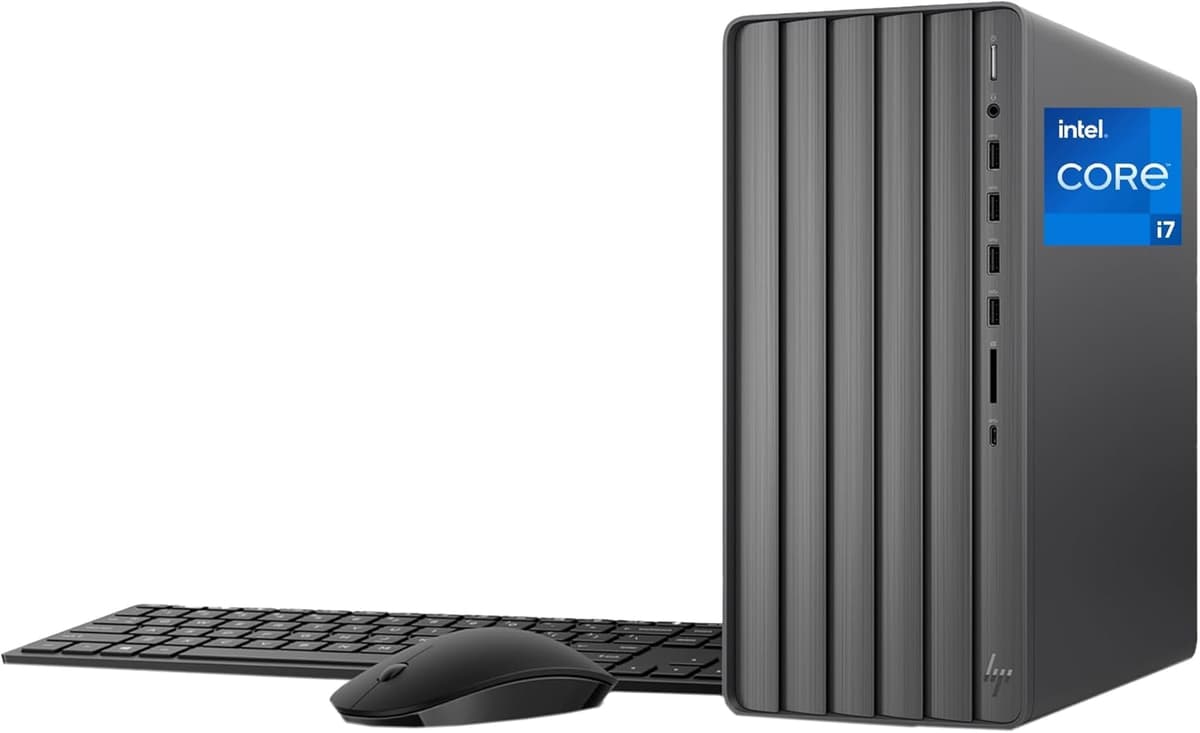 HP Envy Torre Desktop con Intel Core i7-14700, 32GB RAM, 1TB SSD, Windows 11 Home, Negro HP Tower