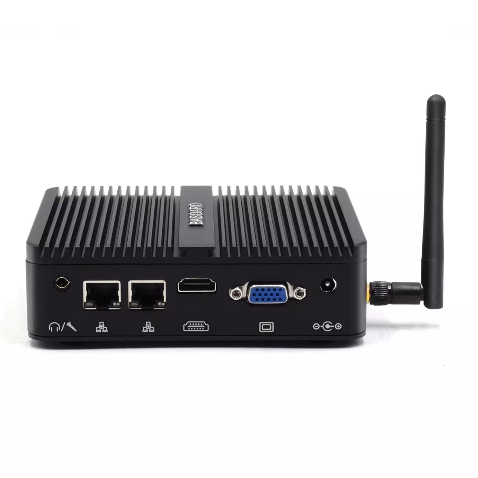 BASOARO Fanless Mini PC N100, 16GB RAM, 512GB SSD, Dual Display, Win 11 Pro BAH3-N100-16-512