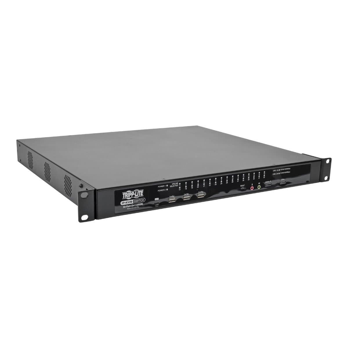 Tripp Lite B064-032-02-IPG - 32-Port Cat5 IP KVM Switch 2+1 User