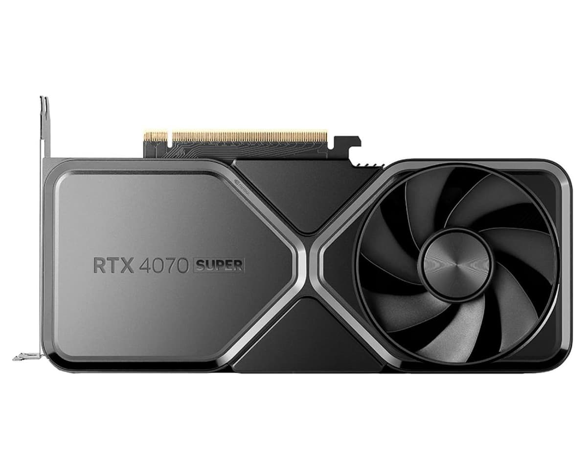 NVIDIA GeForce RTX 4070 SUPER 12GB GDDR6X Titanium/Black