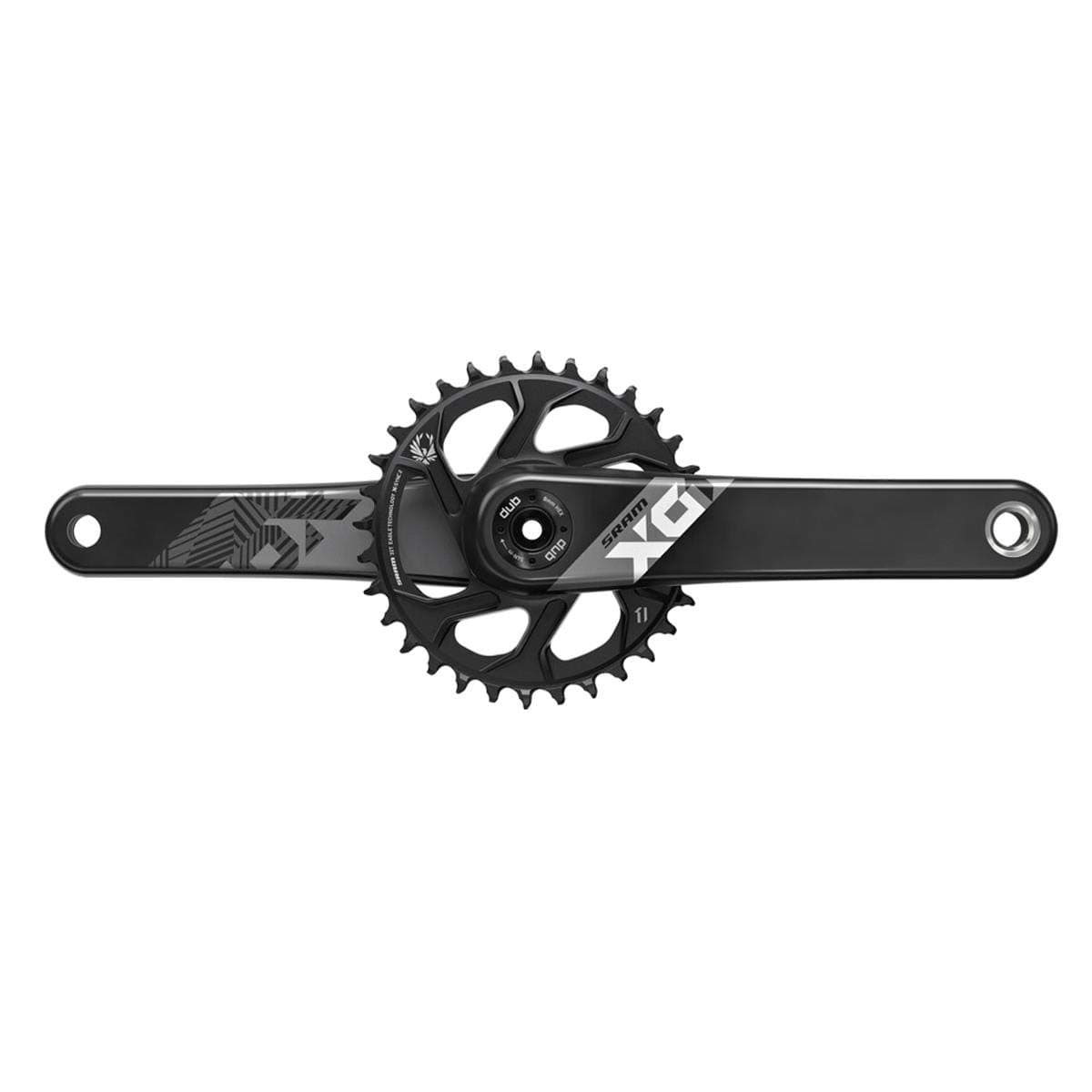 SRAM X01 Eagle DUB Crankset Rojo 175 mm / 32T 00.6118.527.000