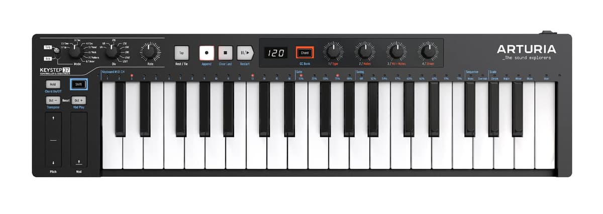 Arturia Keystep 37 Black Edition 37 teclas, secuenciador 64 pasos y arpegiador 6915