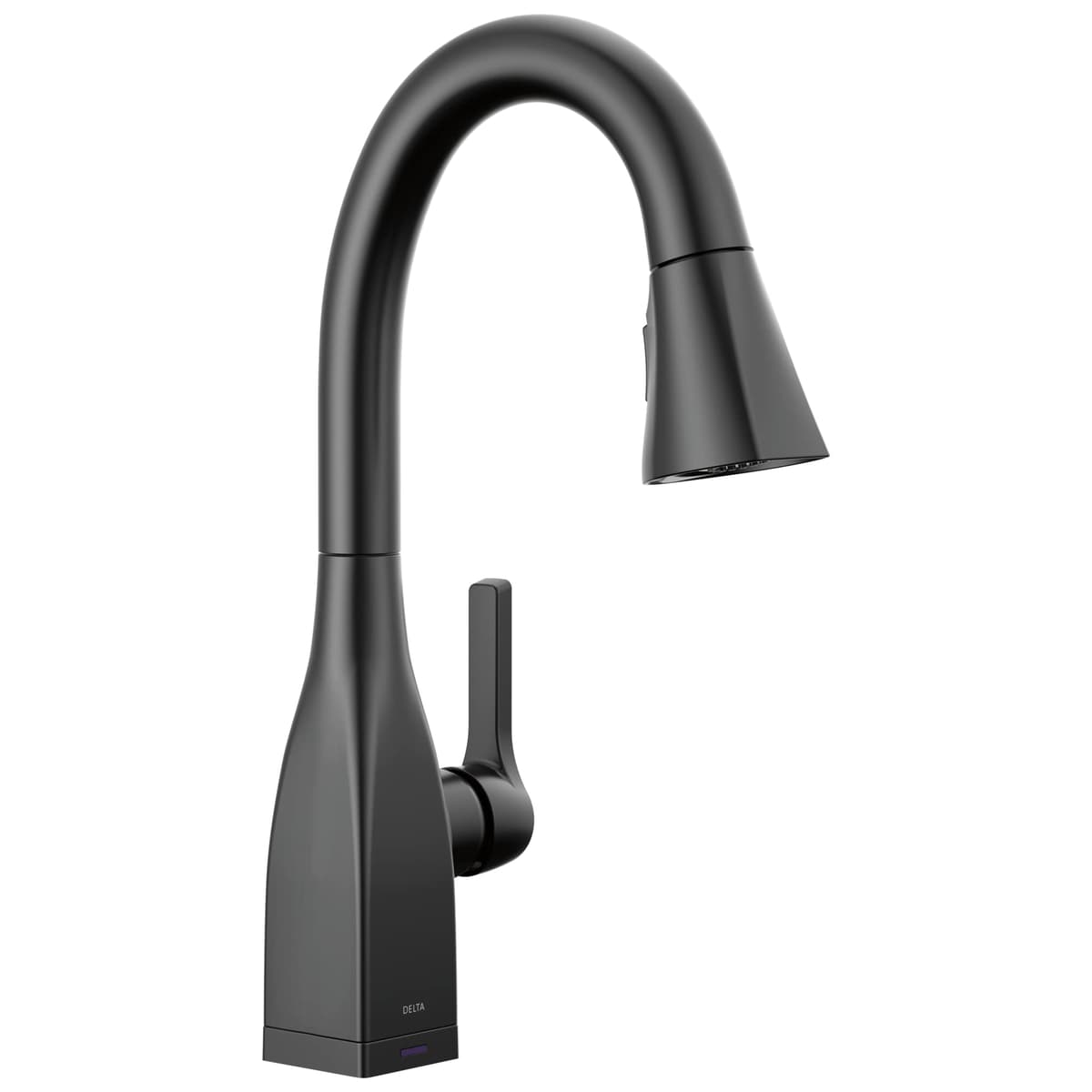 Delta Mateo Touch Grifo tipo bar con rociador retráctil, Matte Black 9983T-BL-DST