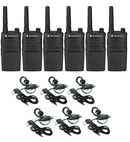 Motorola Solutions RMU2040 Pack de 6 con auriculares - Handy digital UHF, sin pantalla