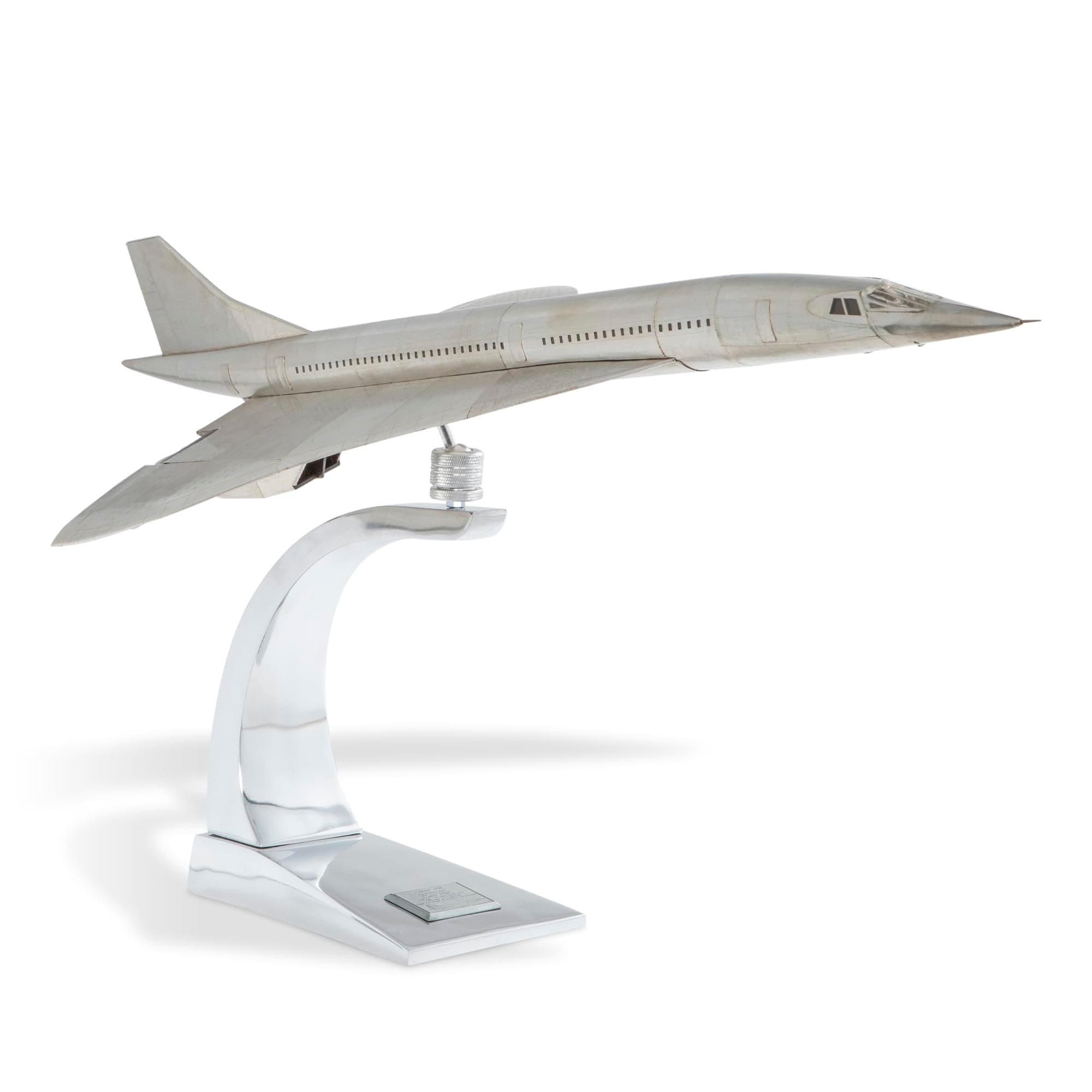 Réplica de avión Concorde Authentic Models en aluminio con base, 33.9" AP460