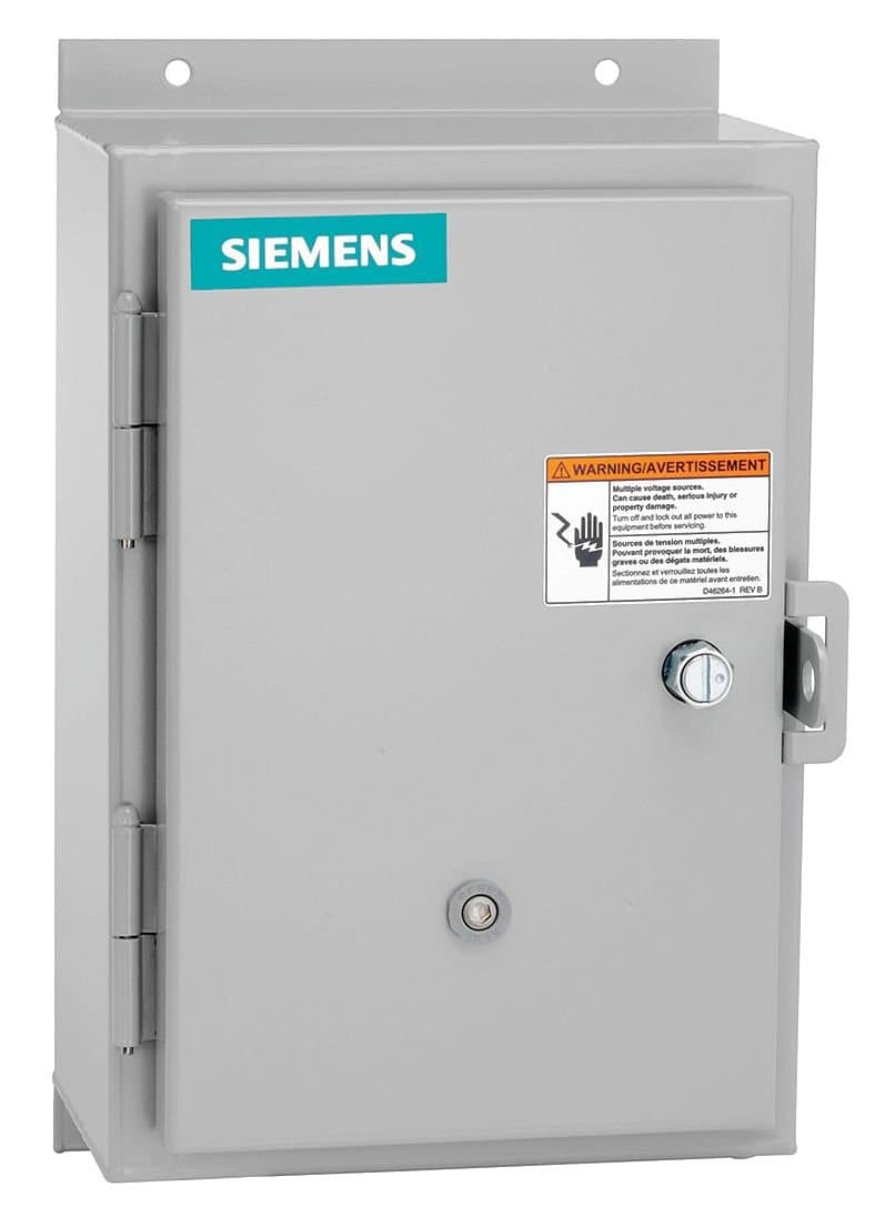 Siemens 14CUA320D Arrancador de motor de servicio pesado, 3 fases, 3 polos, NEMA 12/3 y 3R, 0.25-1A