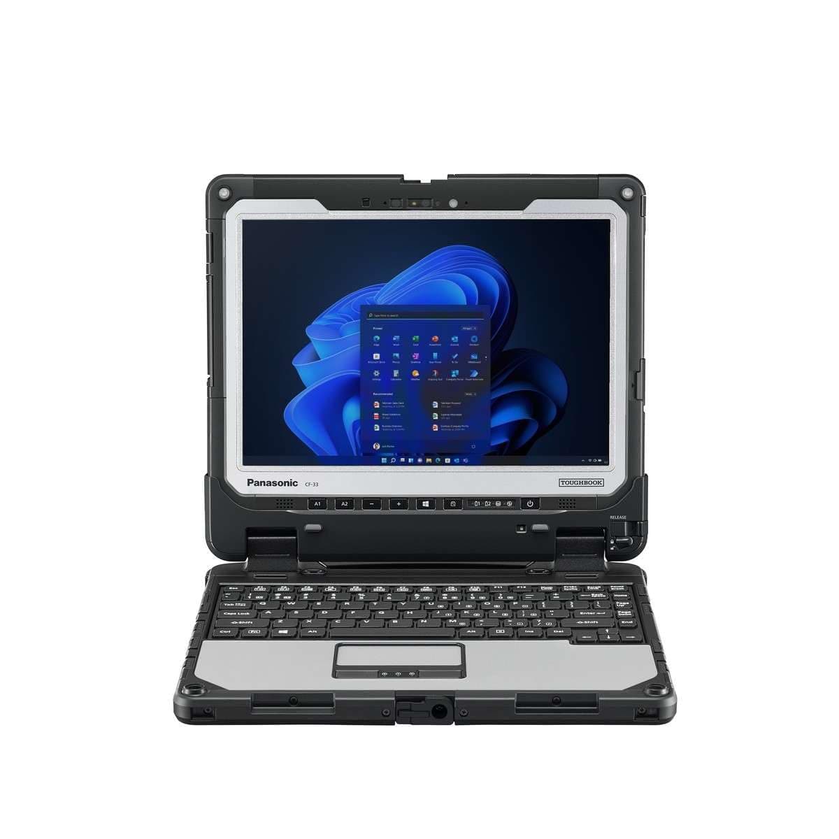 Panasonic Toughbook 33 MK2, Laptop Rugerizada, Core i5 de 10ª generación hasta 4.7 GHz, 12" Multi Touch, 16 GB RAM, 512 GB SSD, 4G LTE, dGPS, Lector de huellas, Lector de códigos de barras, Windows 11 Pro (Reacondicionado) CF-33G