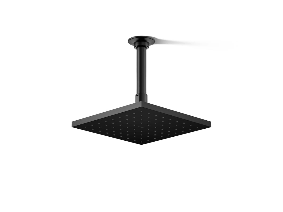 Kohler Contemporary Square 8" rainhead 2.5 gpm Matte Black 13695-BL