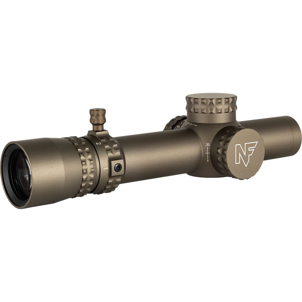 Nightforce NX8 1-8x24mm F1 FFP 30mm Tubo, Retículo FC-MOA - Dark Earth C691