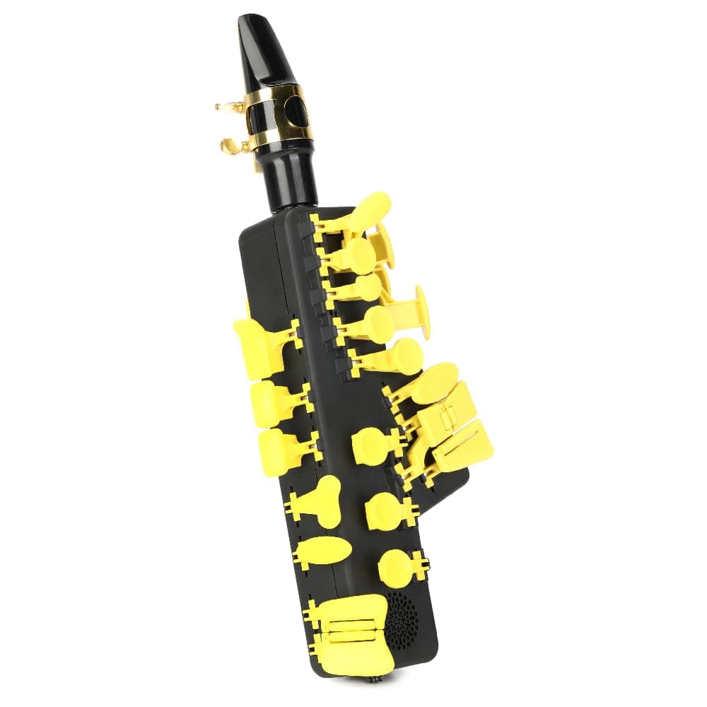 odiseimusic Travel Sax 2 (Yellow Camel) - Saxofón Digital Compacto con Boca de Alto real y Bluetooth TS2YC