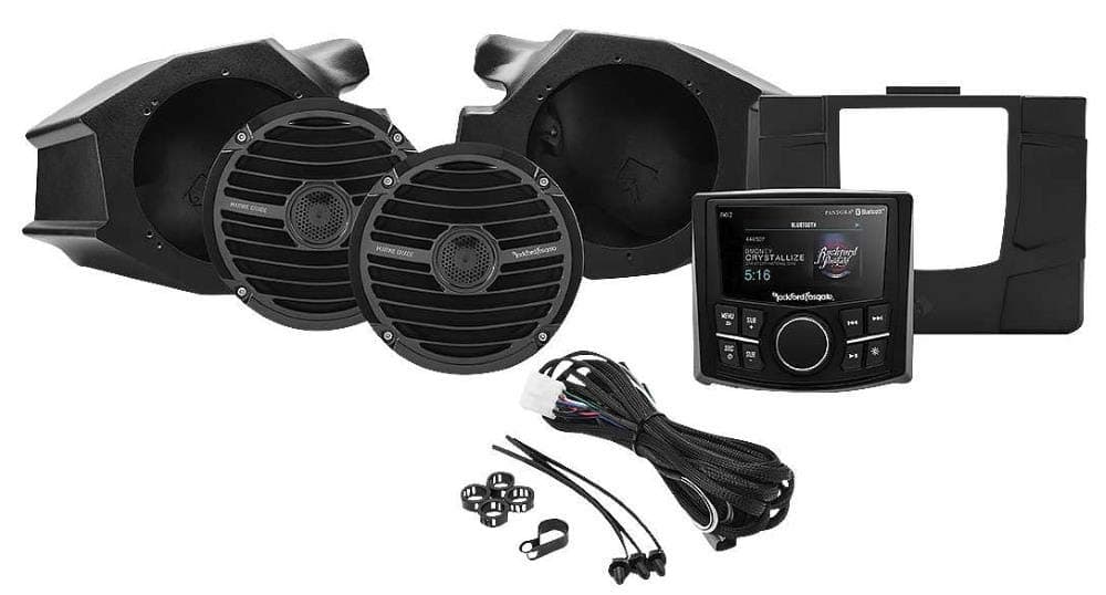 Rockford Fosgate RZR14-STAGE2 kit de estéreo y parlantes frontales para Polaris RZR 2014-2020