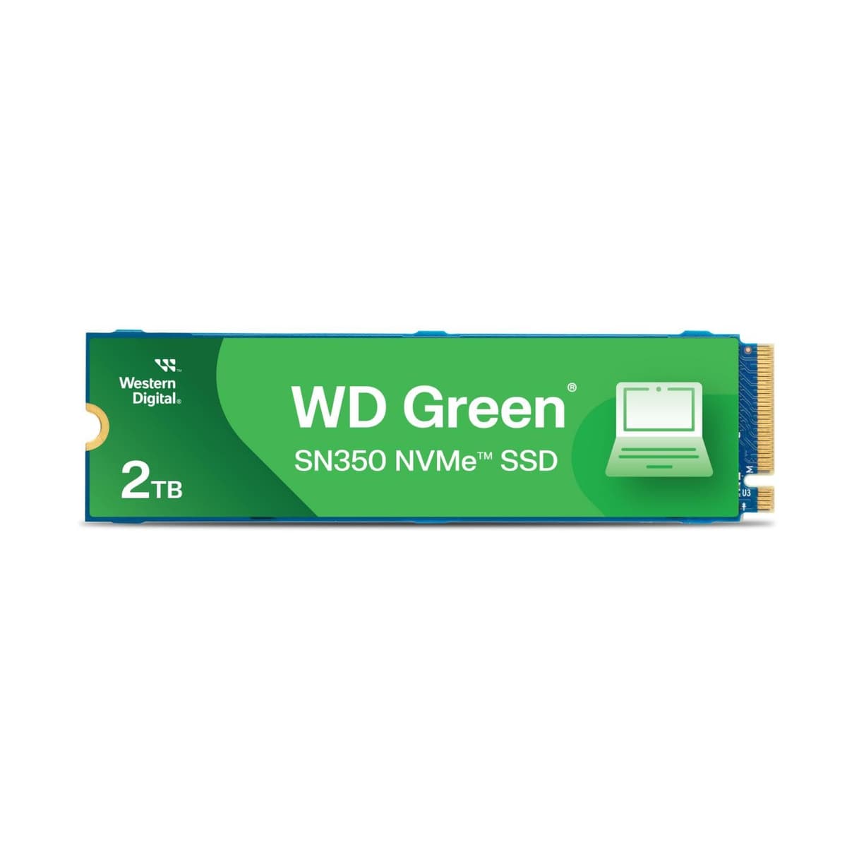 Western Digital 2TB WD Green SN350 NVMe SSD Interno - Gen3 PCIe, QLC, M.2 2280, Hasta 3.200 MB/s - WDS200T3G0C