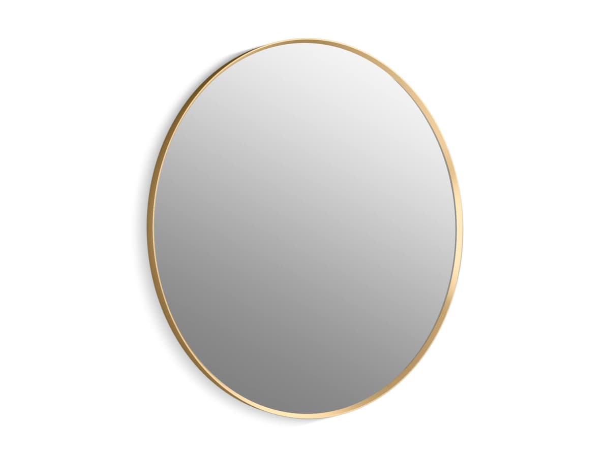Kohler Essential Espejo Redondo 42x42 in. Marco en Moderne Brushed Gold 31370-BGL