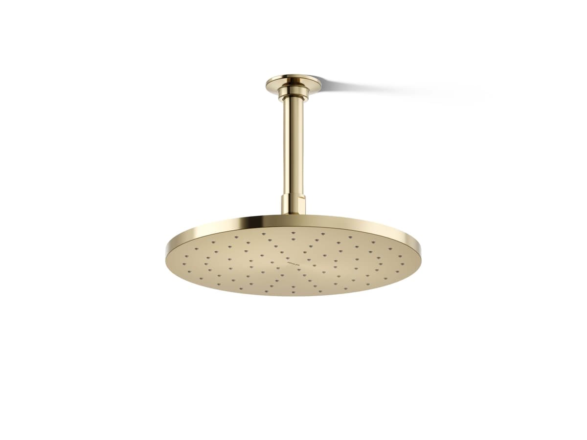 Kohler 13689-AF Rainhead contemporáneo 10" 2.5 gpm, Vibrant French Gold