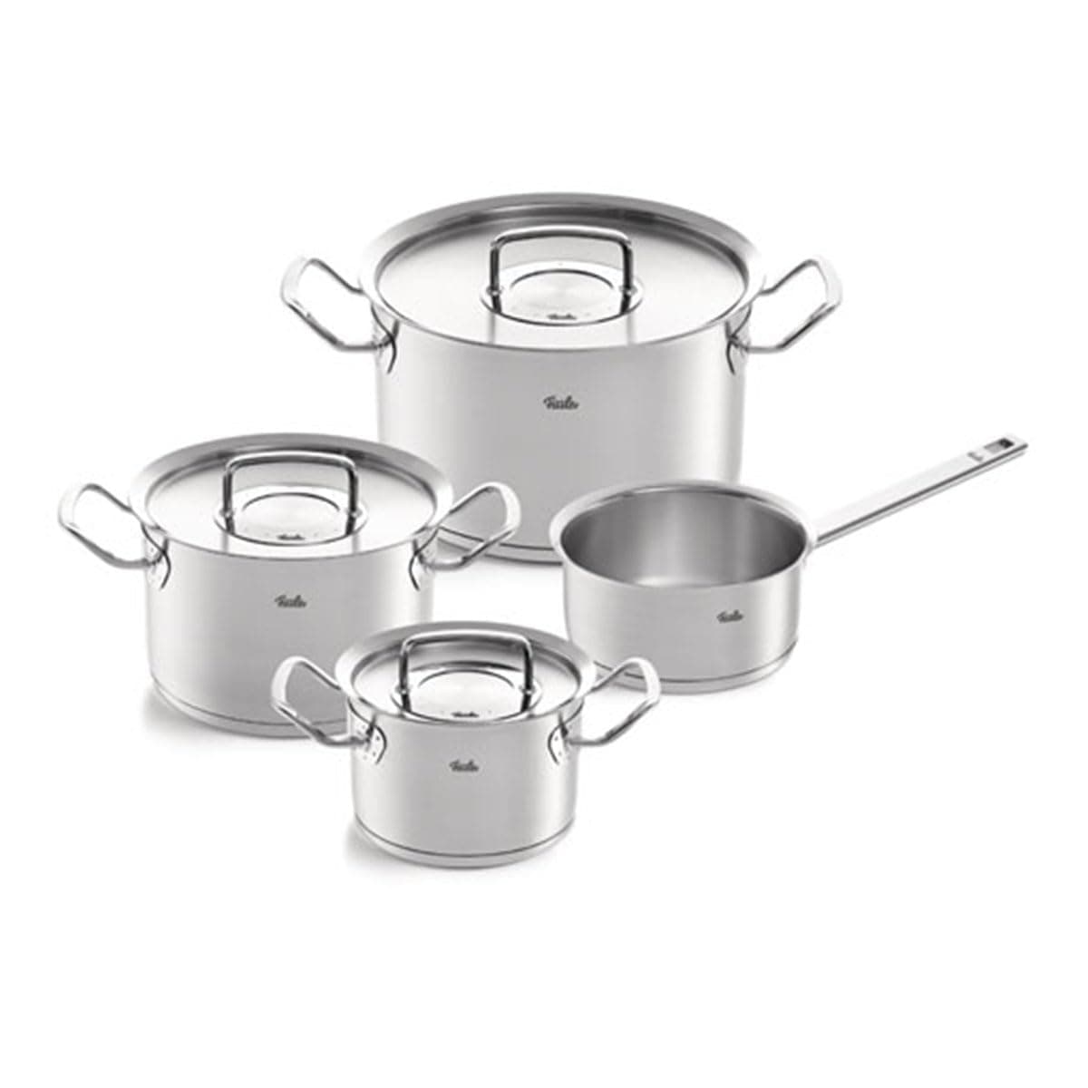 Fissler Original-Profi 7 Piezas Acero Inoxidable con Tapas Metálicas 084-128-04-000/0