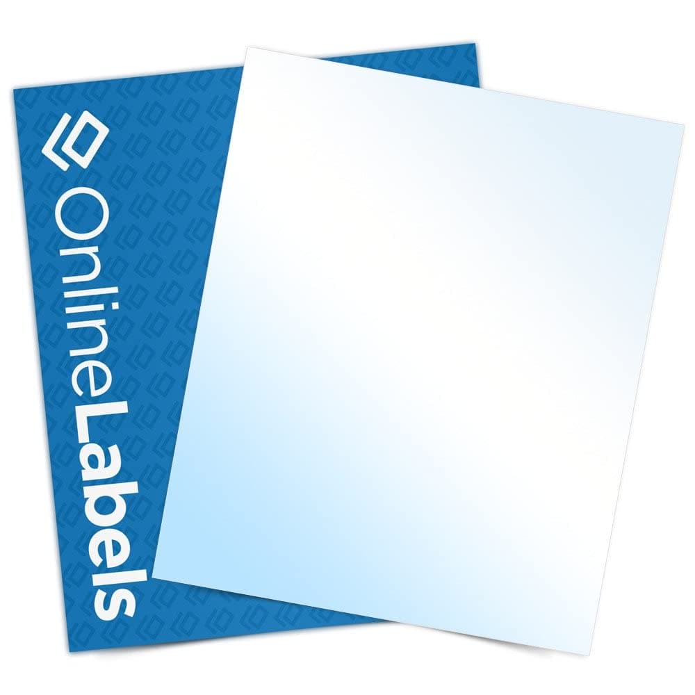 Online Labels Papel Adhesivo Blanco Brillante 8.5 x 11 (Inkjet) - 1000 hojas OL177WG