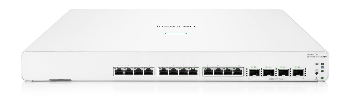 Hewlett Packard Enterprise HPE JL805A#ABA - Switch Instant On 1960, 12x 10GBase-T + 4 SFP+, Layer 2+