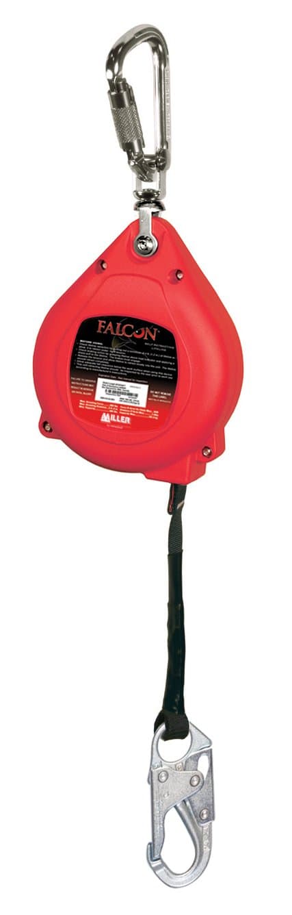 Miller by Honeywell Falcon 20-ft Self-Retracting Web Lifeline con Swivel/Carabiner y Snap Hook (MP20P-Z7/20FT)