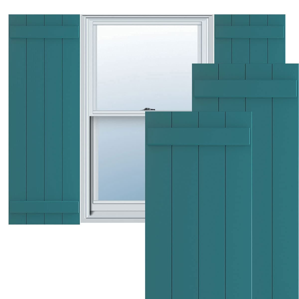 Ekena Millwork 21 1/2"W x 78"H True Fit PVC Board-n-Batten, Antigua (par) TFP101BBF21X078AN