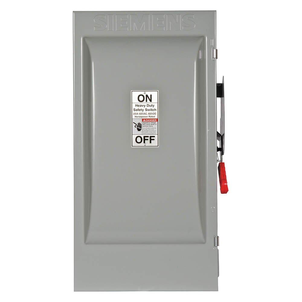 Siemens HF364J Safety Switch fusible, 3 fases, 600 VAC, 150 HP @ 600V