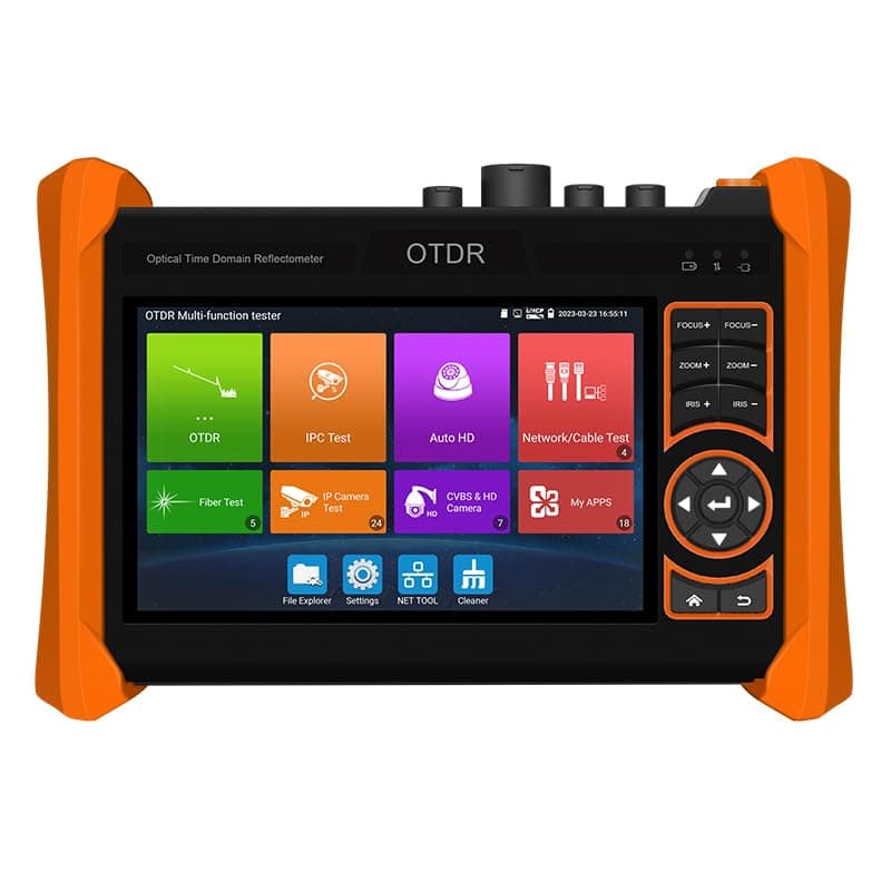 Probador de Fibra Óptica EVERSECU OTDR, Probador de Cámaras IP y Analógicas 8K, SFP Gigabit, Localizador de Cables, Electroscopio, Medidor de Nivel de Video, Multímetro, Medidor de Nivel Óptico, Localizador Visual de Fallas, Medición de Distancia K15-CLMOVTADHSEFG