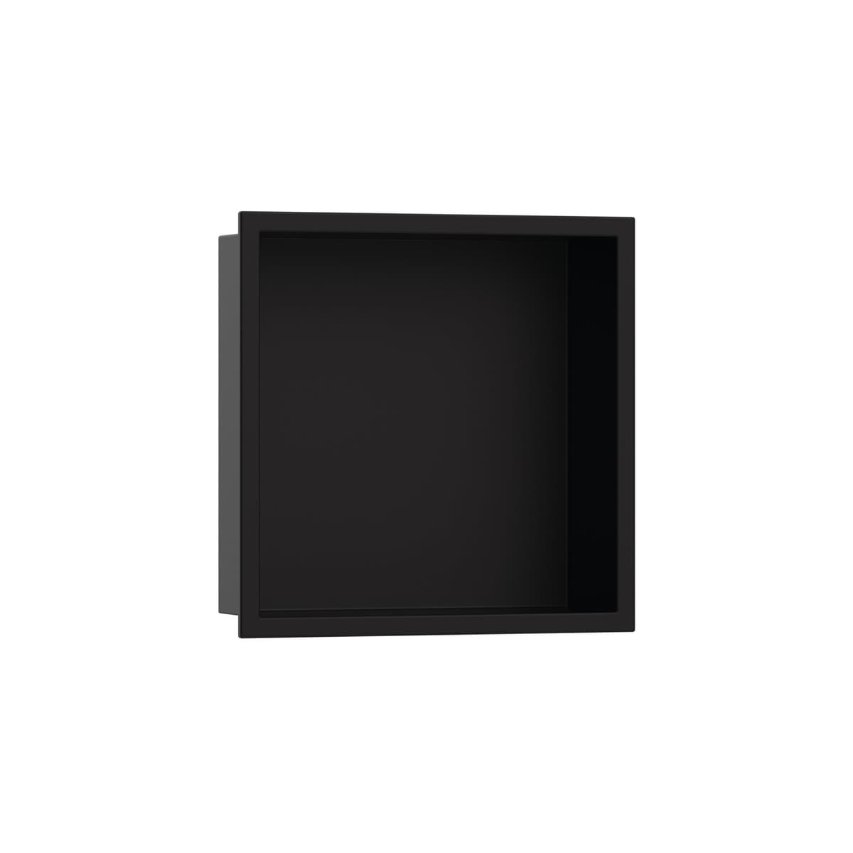 hansgrohe XtraStoris Original nicho empotrado 12"x 4" con marco integrado en negro mate, 56061670