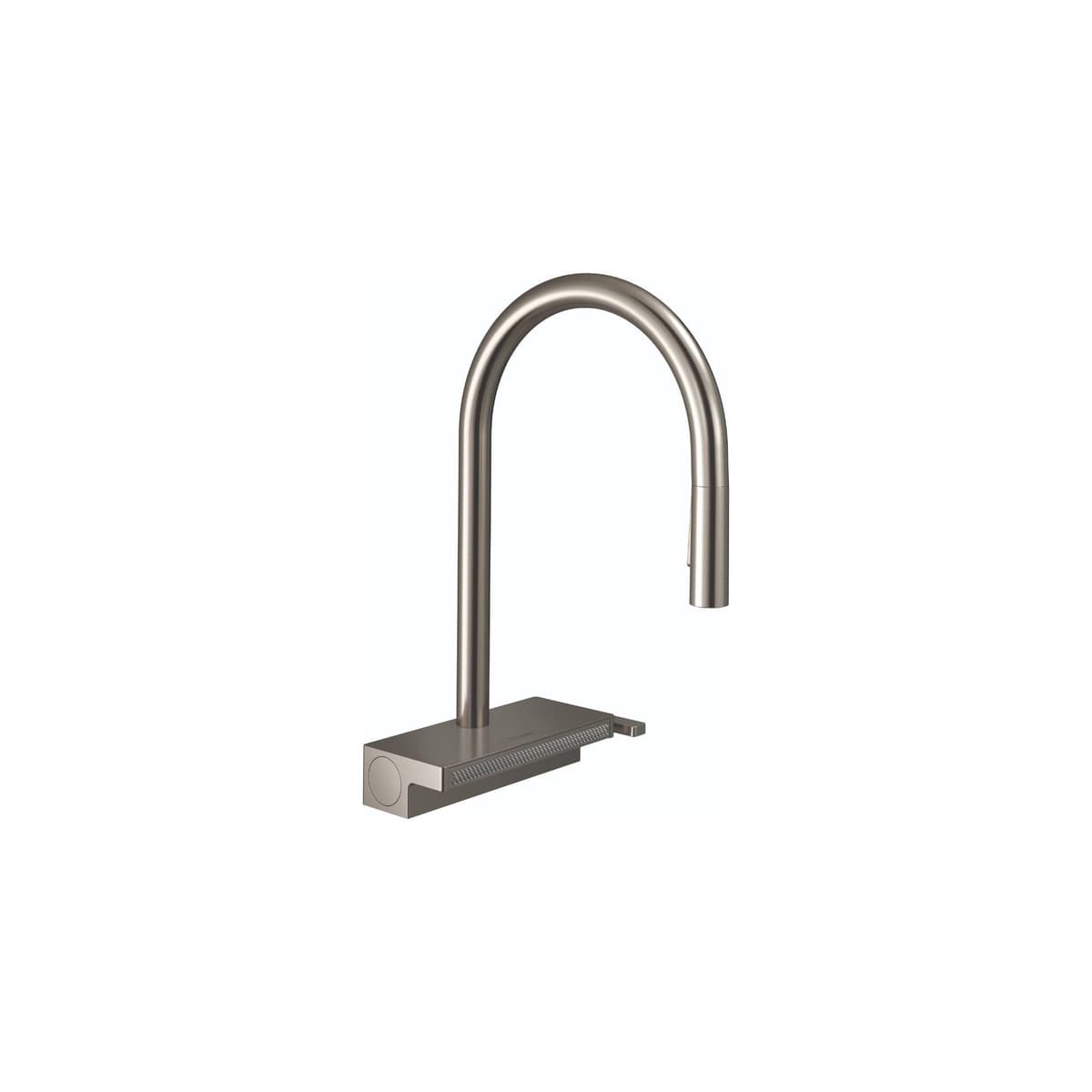 hansgrohe Aquno Select Acero Inoxidable Grifo de Cocina Pico Alto con Duchador Extraíble, Stainless Steel Optic 73837801