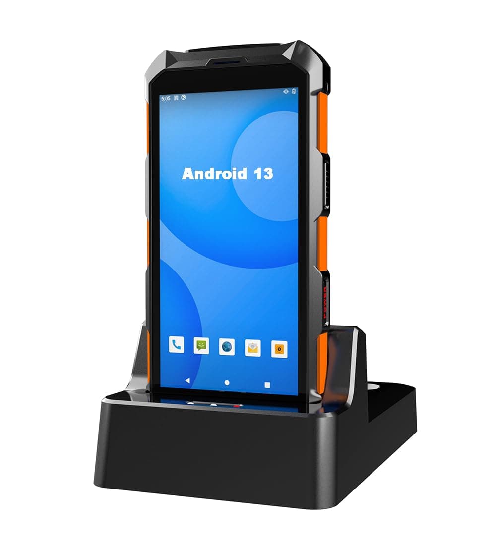 Vanquisher Android 13 Scanner portátil 5.5" con motor Honeywell 1D/2D, WiFi y 4G para almacén