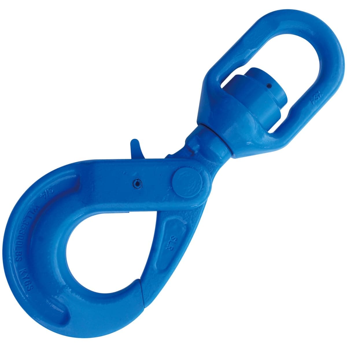 YELLOW LIFTING Gancho giratorio autocierre 3/4" Grado 100 con rodamiento y WLL 35,200 lbs 339235