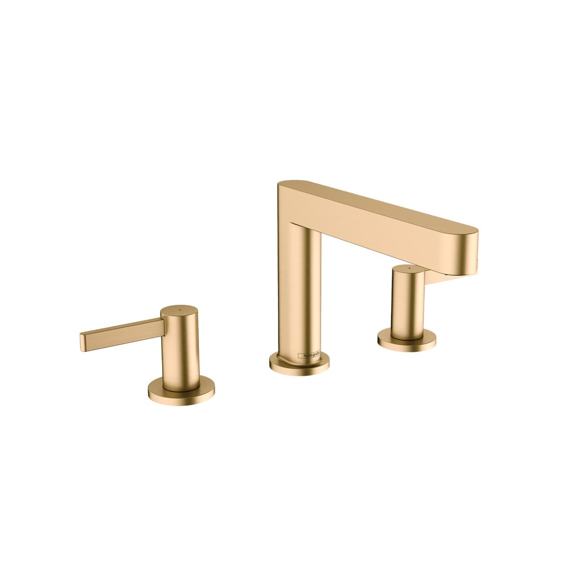 hansgrohe Finoris Grifo de lavabo 2 manijas 3 orificios alto 5" en Brushed Bronze, 76033141