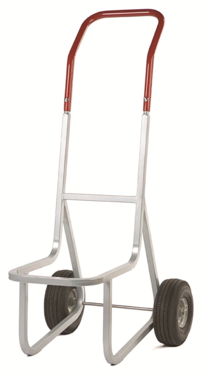 Raymond 500PN Dolly para apilar sillas con ruedas de goma 4.1" x 10", capacidad 200 lb