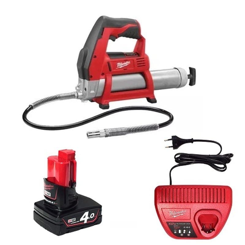 Bomba de grasa MILWAUKEE M12 GG-401B 12V 4.0Ah 4933441675 4002395001903