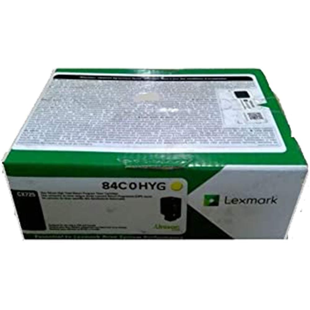 Lexmark 84C0HYG - Tóner Amarillo High Yield Return Program para gobierno (16,000 páginas)