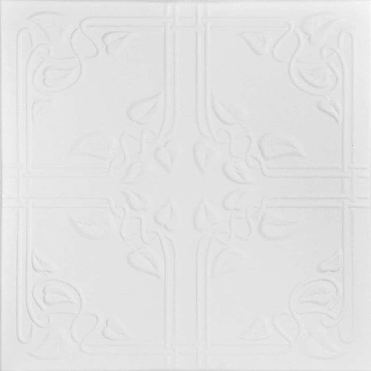 À LA MAISON CEILINGS R37 Ivy Leaves Foam Glue-up Ceiling Tile (Pack de 144) R37upws-144