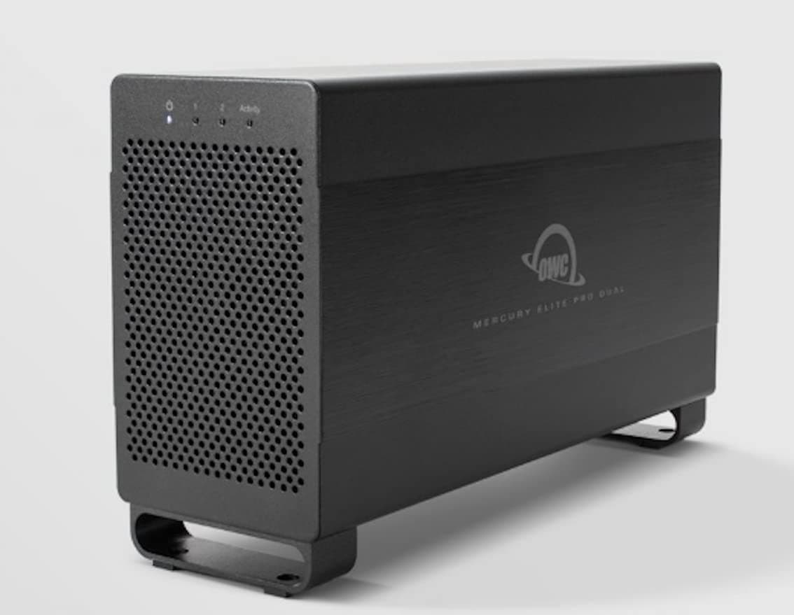OWC Mercury Elite Pro Dual 12TB Caja RAID con Thunderbolt 2/USB 3 TB2U3MED12T