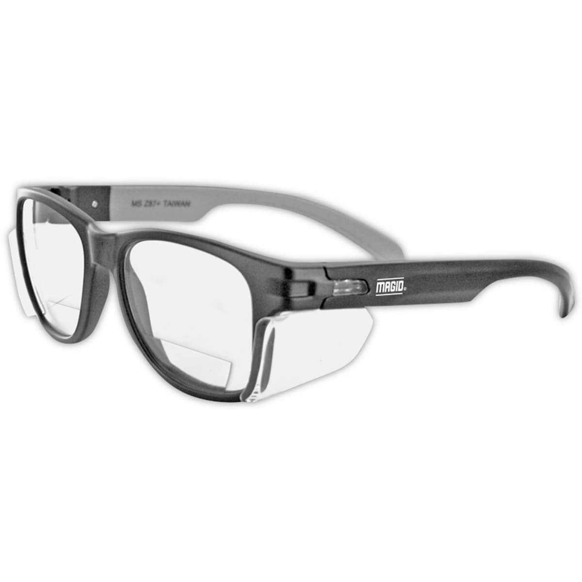 MAGID Y50 Performance Anti-Fog - Lente claro con bifocal 1.5, marco negro, 72 pares Y50BKAFC15-72