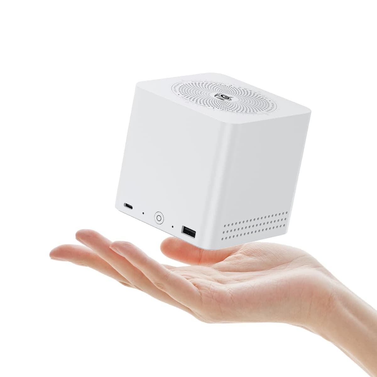 Beelink ME Mini PC, NAS de Escritorio Intel N150 16G LPDDR5, 1TB SSD M.2 PCIe 3.0x1, 6 ranuras M.2 para SSD, Doble LAN 2.5G/Servidor de Archivos/NAS/Almacenamiento en la Nube Privada/Almacenamiento en Red