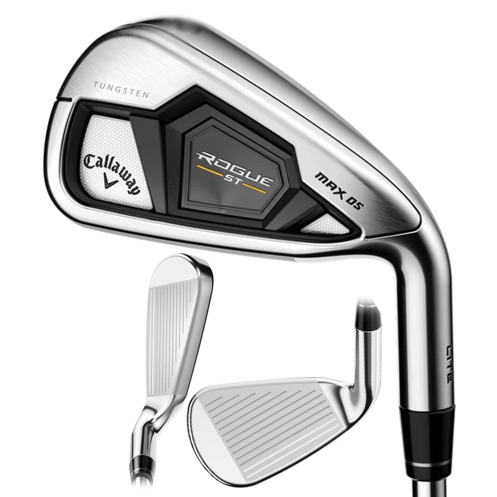 Callaway Rogue ST Max OS Lite Juego de Hierros 7-PW, AW, Grafito, 5.5 4G475230K2006