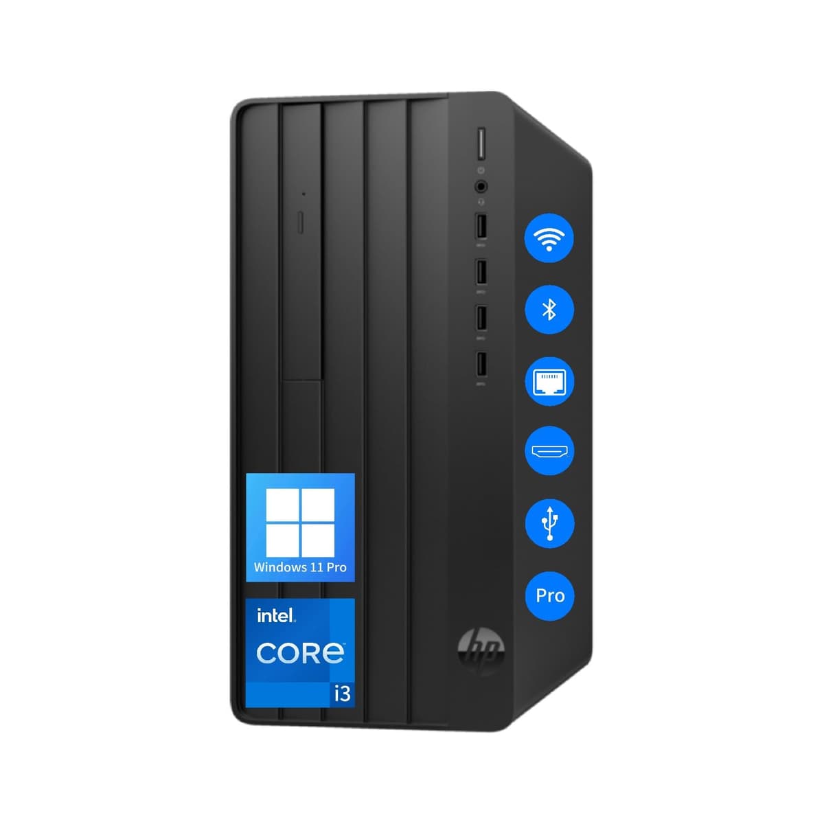 HP Torre Empresarial 2024 | Procesador Intel de 12.ª generación | HDMI | VGA | DVD-RW | Wi-Fi | Soporta 2 monitores | Windows 11 Pro (Intel i3, 16 GB RAM | 1 TB SSD + 1 TB HDD) hp 290