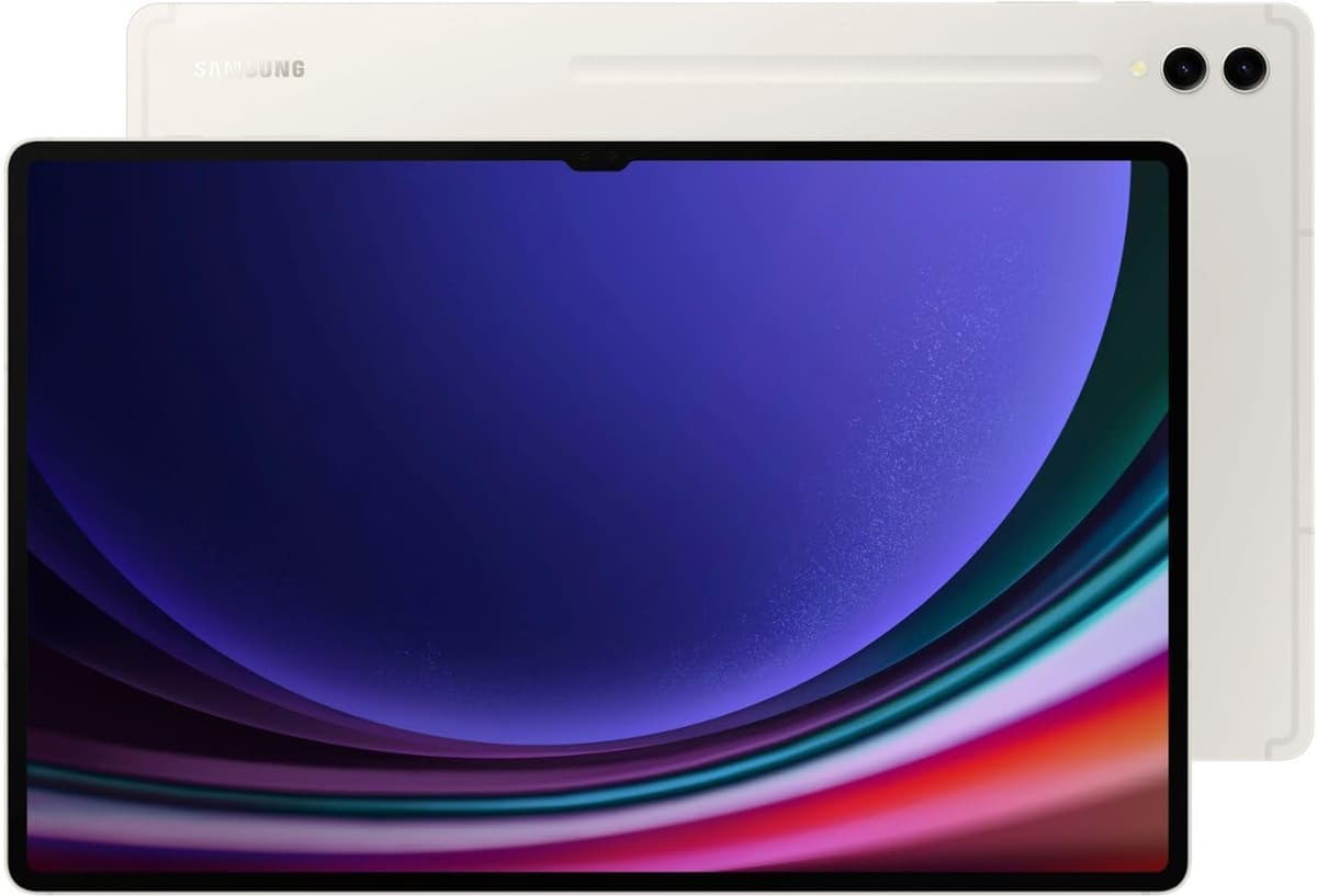 SAMSUNG Galaxy Tab S9 Ultra, Tablet Android con IA WiFi 7, Snapdragon 8 Gen 2, Pantalla AMOLED, S Pen Incluido, Larga Duración de Batería, Versión EE. UU., 2023 (Reacondicionado) (14.6 pulgadas, Beige, Bluetooth, 1028 GB) SM-X910NZAIXAR