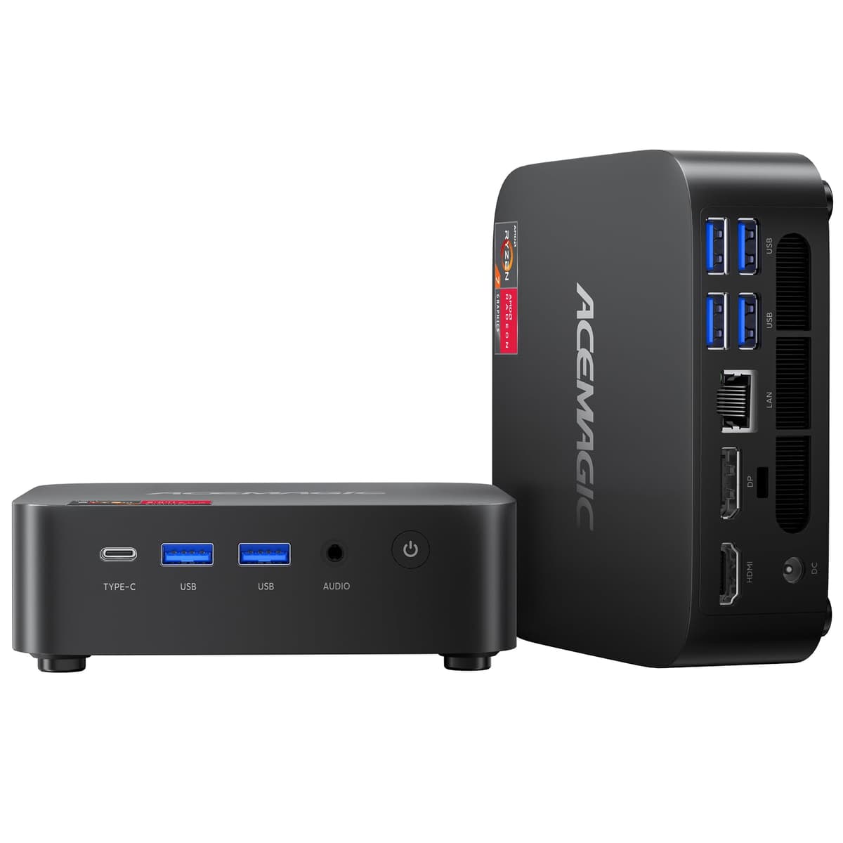 ACEMAGICIAN Kron Mini K1 Mini PC Ryzen 7 7730U, 32GB DDR4, 1TB SSD, Triple Display 4K, WiFi6, BT5.2 AM06-5800U-32+1TB